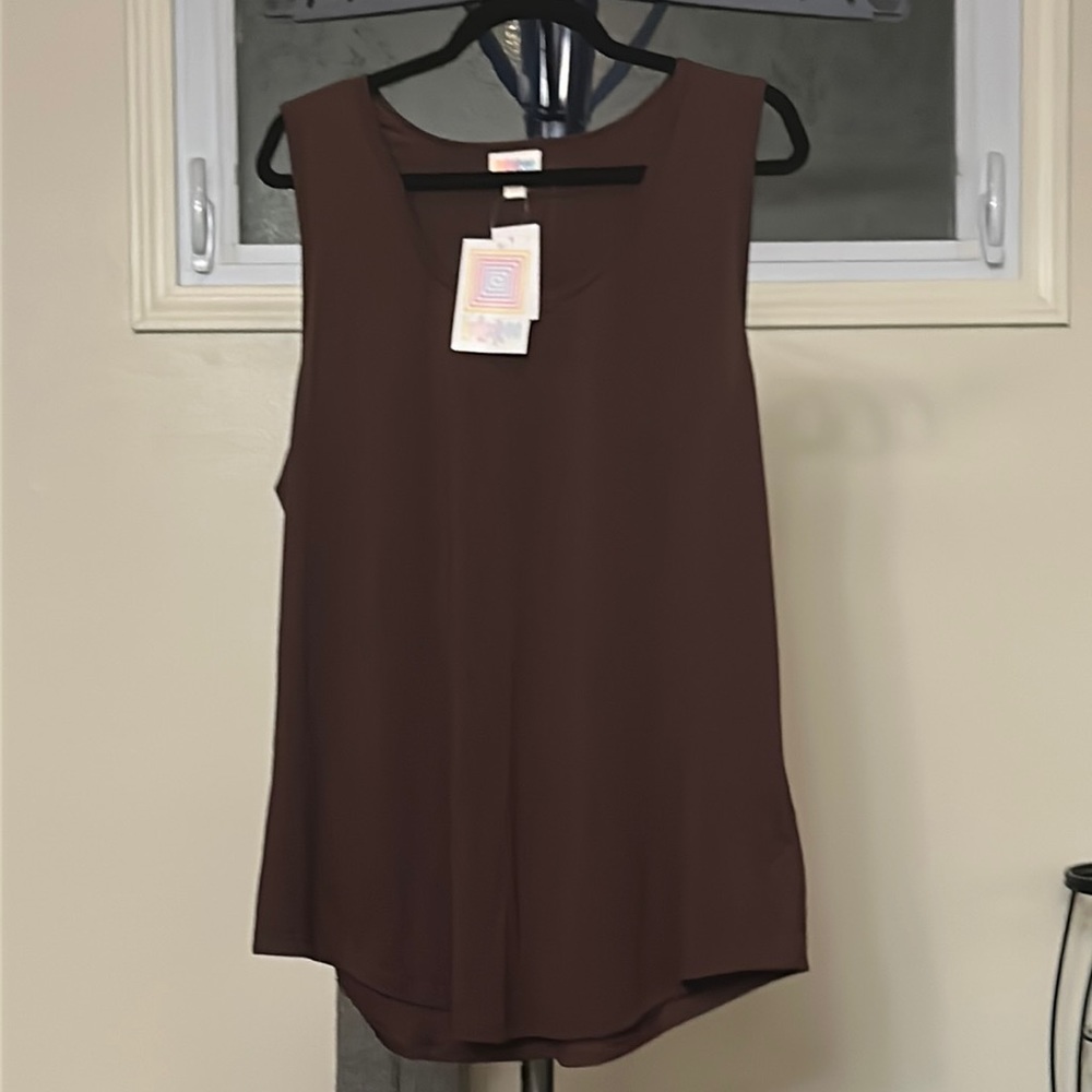 NWT 3XL LuLaRoe Brown Tank Top